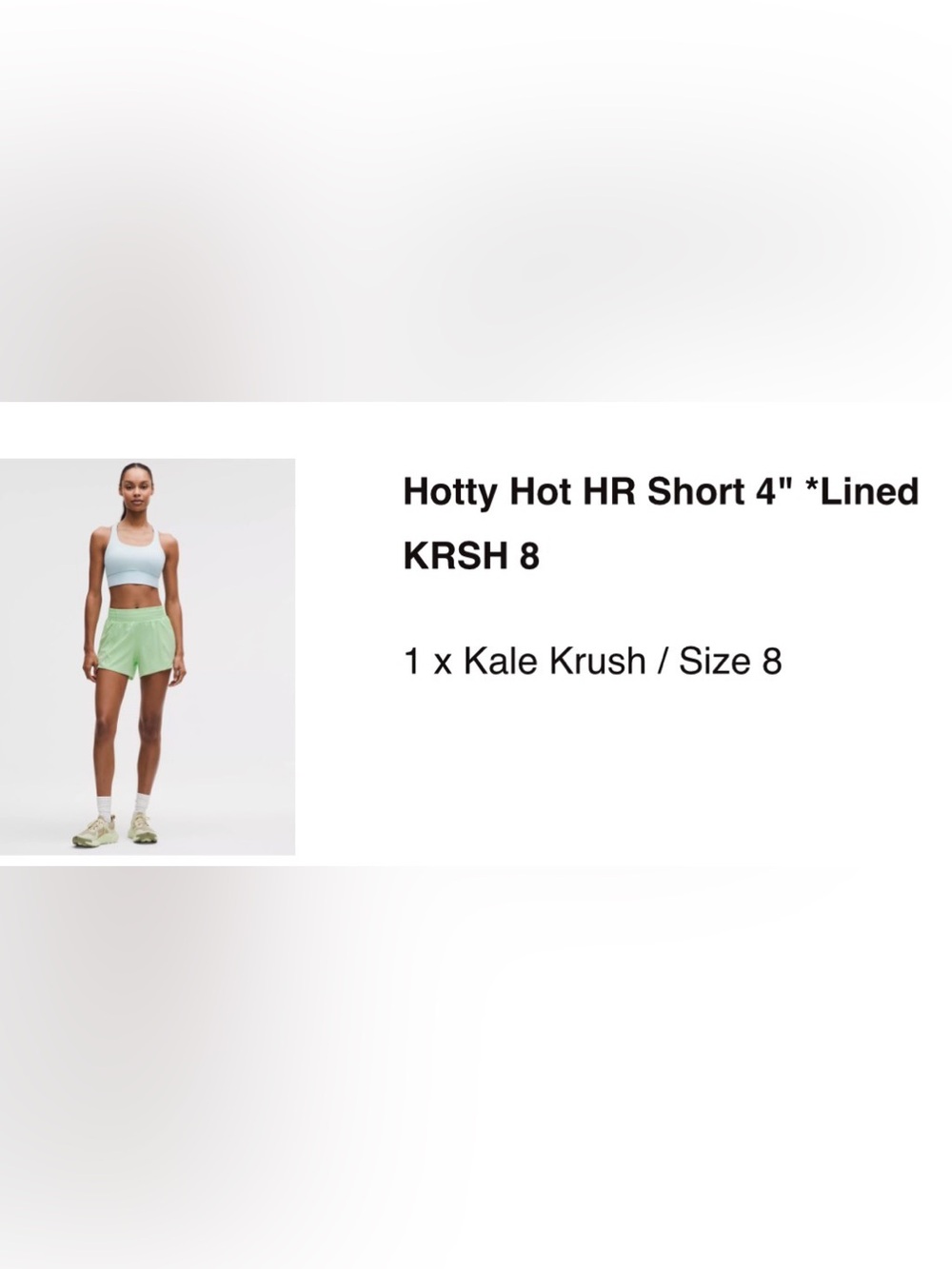 lululemon athletica Hotty Hot HR 4" Lined Shorts - Kale Krush Green